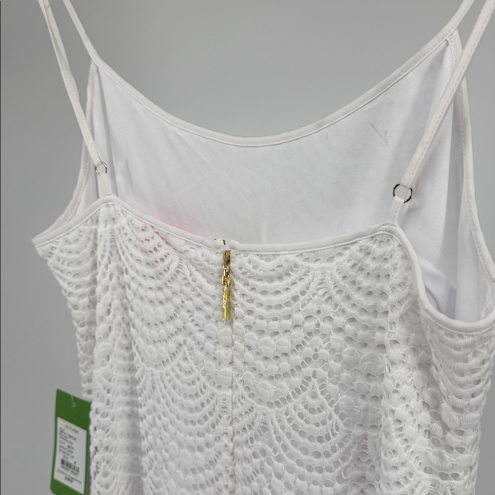 NWT Lilly Pulitzer Avalon Maxi Dress Beach Bungalow Scalloped Shell Lace Med - Picture 7 of 14